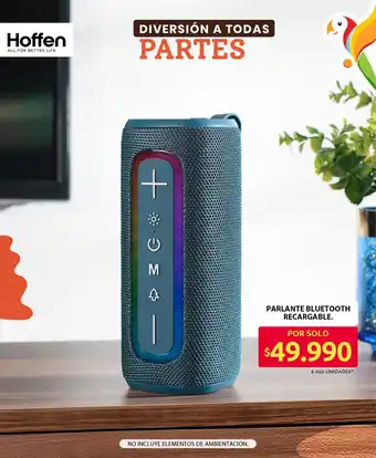 Ara Hoffen parlante bluetooth recargable oferta