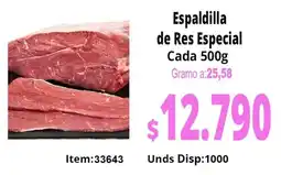 MercaTodo Espaldilla de Res Especial oferta