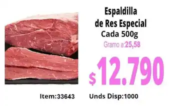 MercaTodo Espaldilla de Res Especial oferta