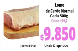 MercaTodo Lomo de Cerdo Normal oferta