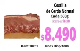 MercaTodo Costilla de Cerdo Normal oferta