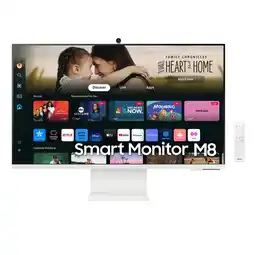 Alkomprar Monitor SAMSUNG 32 Pulgadas DM801 Smart 4K Plano Blanco oferta