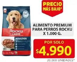 Ara Alimento premium para perros rocku oferta