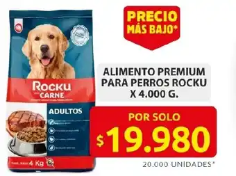 Ara Alimento premium para perros rocku oferta