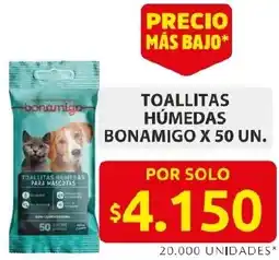Ara Toallitas húmedas bonamigo oferta