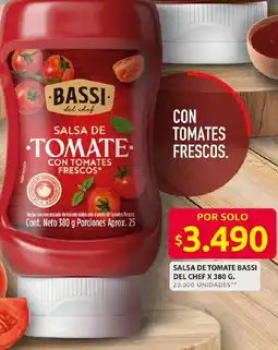 Ara Salsa de tomate bassi del chef oferta