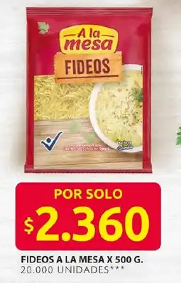 Ara Fideos a la mesa oferta