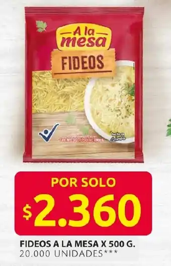 Ara Fideos a la mesa oferta