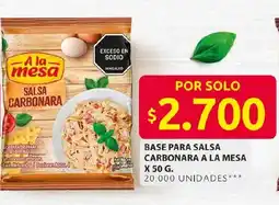 Ara Base para salsa carbonara a la mesa oferta