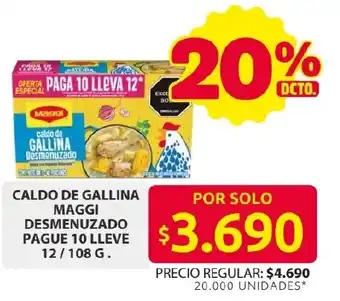 Ara Caldo de gallina maggi desmenuzado oferta