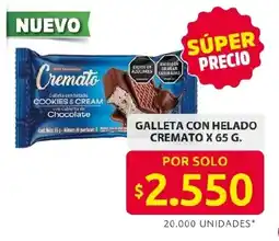 Ara Galleta con helado cremato oferta