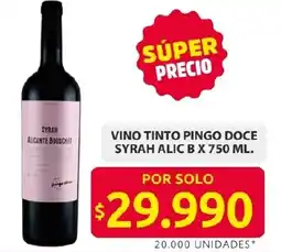 Ara Vino tinto pingo doce syrah alic b oferta