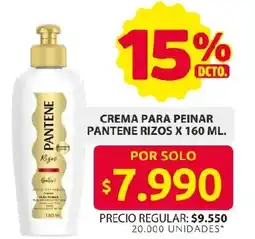 Ara Crema para peinar pantene rizos oferta