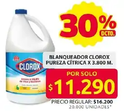 Ara Blanqueador clorox pureza cítrica oferta