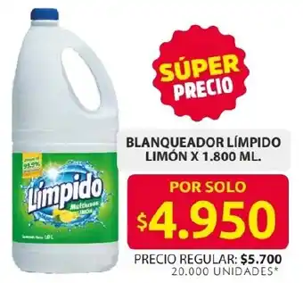 Ara Blanqueador límpido limón oferta