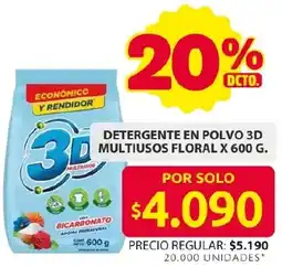 Ara Detergente en polvo 3d multiusos floral oferta