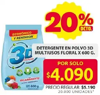 Ara Detergente en polvo 3d multiusos floral oferta