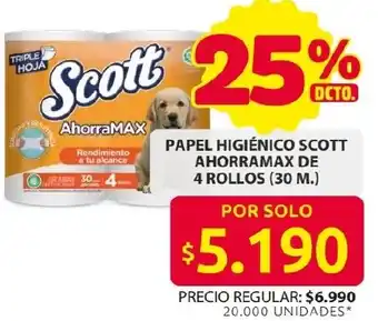 Ara Papel higiénico scott ahorramax oferta