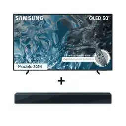 Falabella Combo Televisor + Barra - 50 pulgadas QLED 4K QN50Q60DA - Barra de sonido HWC400 oferta
