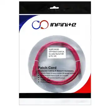 Falabella Patch Cord Categoría 5e de 3 Metros Rojo x3 Und oferta