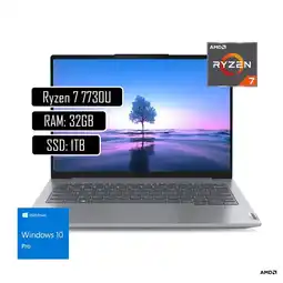 Falabella PORTATIL THINKBOOK AMD RYZEN 7 7730U - Ram 32GB - 1Tera SSD - WIN 11 PRO 14 oferta