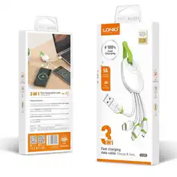 Falabella Cable Pulpo tipo llavero carga rapida 5.8A 3 en 1 oferta