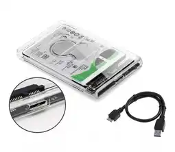 Falabella Caja Externa Disco Duro Externo 2.5 Usb 3.0 Transparente oferta