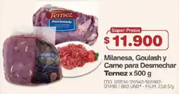 Makro Milanesa, Goulash y Carne para Desmechar Ternez oferta