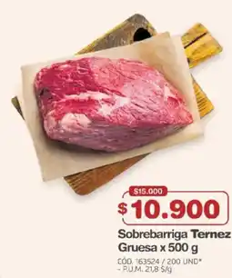 Makro Sobrebarriga Ternez Gruesa oferta