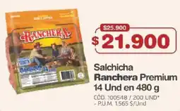 Makro Salchicha Ranchera Premium oferta