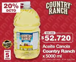Makro Aceite Canola Country Ranch oferta