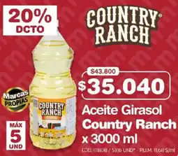 Makro Aceite Girasol Country Ranch oferta