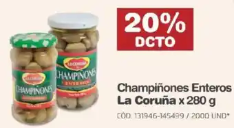 Makro Champiñones Enteros La Coruña oferta