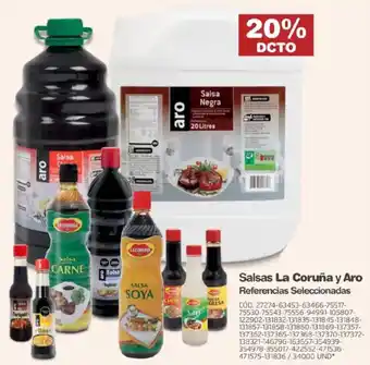 Makro Salsas La Coruña y Aro Referencias Seleccionadas oferta