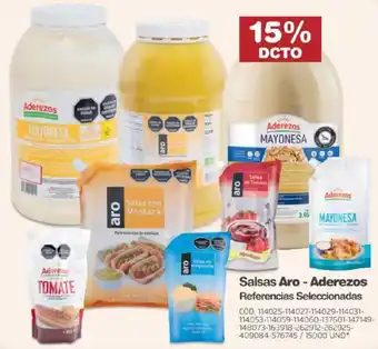Makro Salsas Aro - Aderezos Referencias Seleccionadas oferta