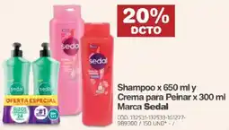 Makro Shampoo y Crema para Peinar Marca Sedal oferta