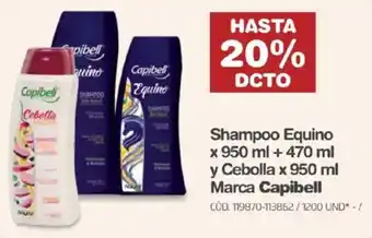 Makro Shampoo Marca Capibell oferta