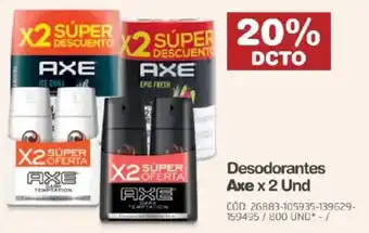 Makro Desodorantes Axe oferta
