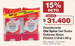 Makro Desodorante Old Spice Gel Sudor Defense Xtrem Protect oferta