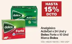Makro Analgésico ActivGel y Forte Marca Dolex oferta
