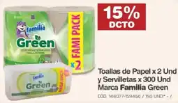 Makro Toallas de Papel Marca Familia Green oferta
