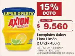 Makro Lavaplatos Axion Lima Limón oferta