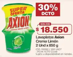 Makro Lavaplatos Axion Crema Limón oferta