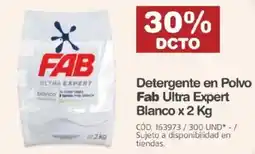 Makro Detergente en Polvo Fab Ultra Expert Blanco oferta