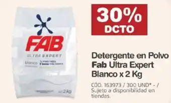 Makro Detergente en Polvo Fab Ultra Expert Blanco oferta