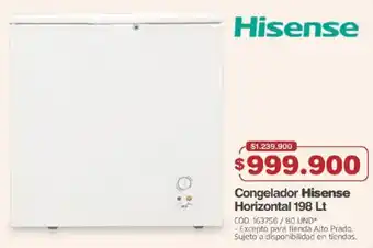 Makro Congelador Hisense Horizontal oferta