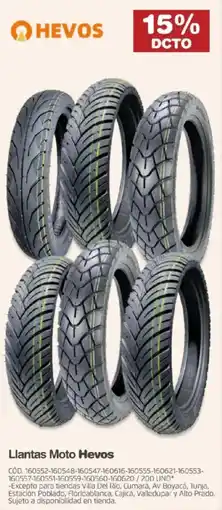 Makro Llantas Moto Hevos oferta