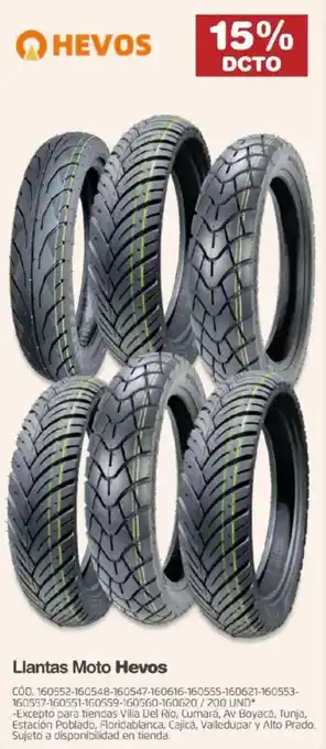 Makro Llantas Moto Hevos oferta