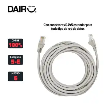 Falabella Cable De Red Utp Patch Cord Cat 5E 100% Cobre 5 M oferta