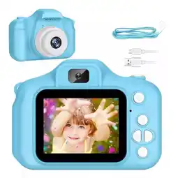 Falabella Mini Camara Niños Foto Digital Bateria Recargable Azul oferta